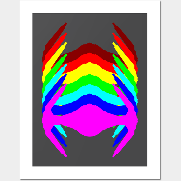 Rainbow Interceptor Wall Art by Freq501